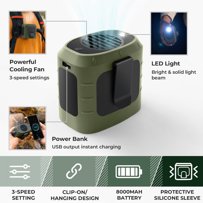 Multi-Function Clip-On Fan