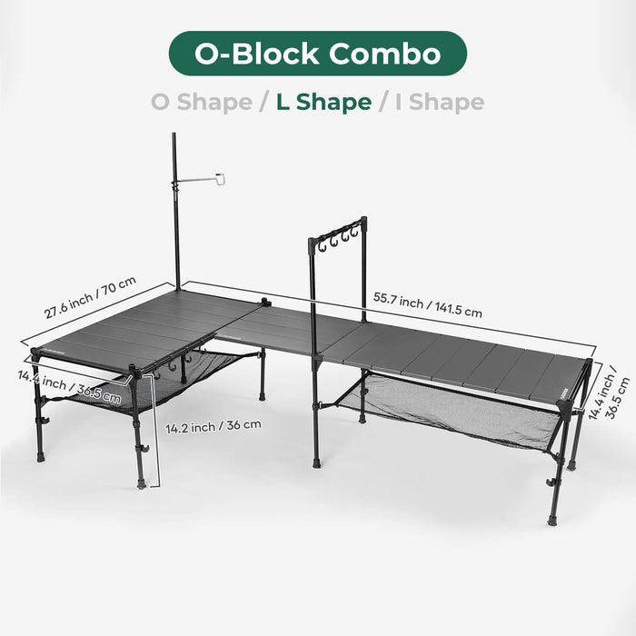 Tetris Modular Folding Table O-Block Combo