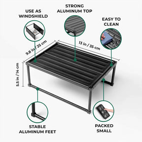 Folding Ground Table & Windshield